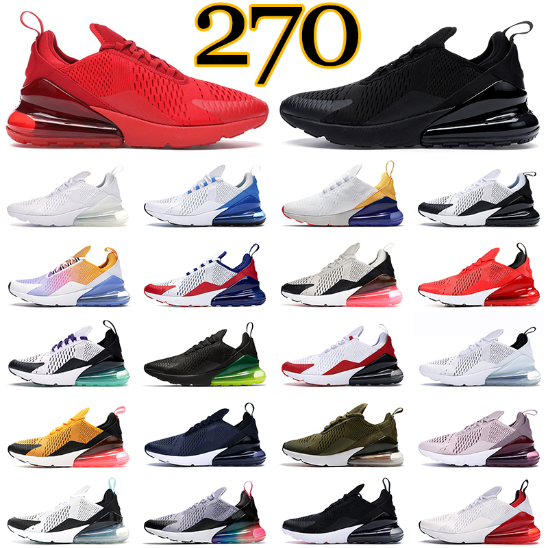 

270 270s running shoes men women triple black white barely rose volt orange cactus medium olive mens trainers sports sneakers breathable walking jogging, 36-45 usa