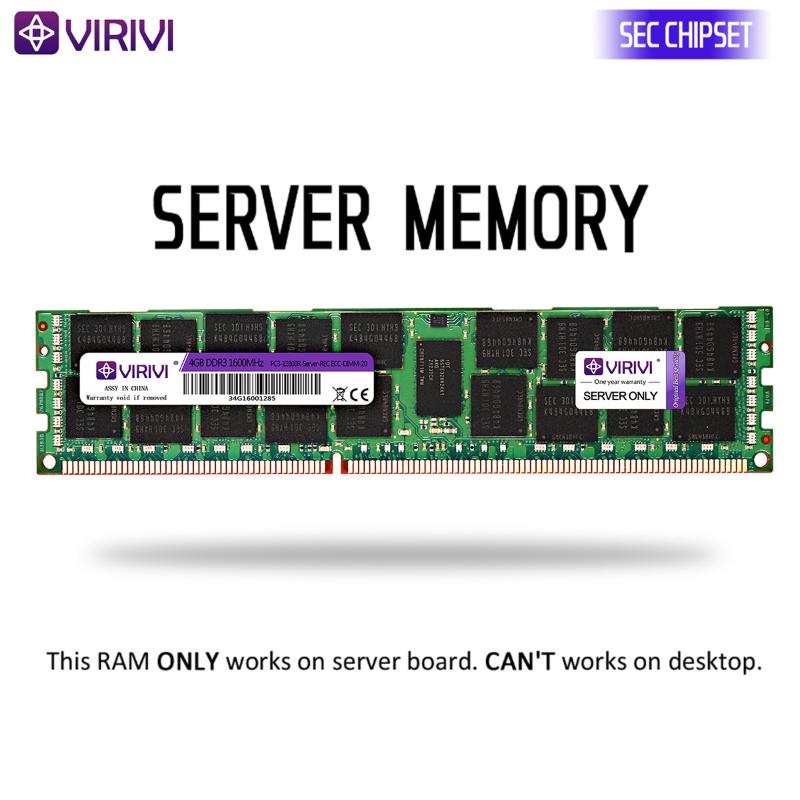 

RAM VIRIVI DDR3 4GB 8GB 16GB 32GB Server Memory 1333MHz 1600Mhz 1866Mhz REG ECC 2011 1366 Pin CPU X58 X79 Motherboard Dimm