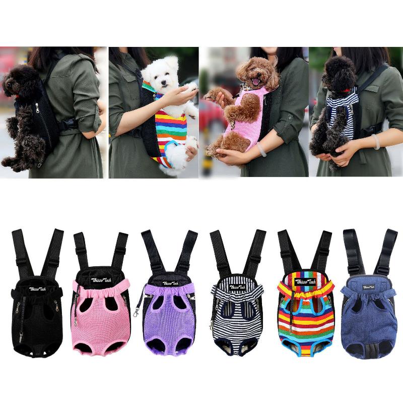 

Pet Carrier Backpack Adjustable Pet Front Cat Dog Carrier Travel Bag Legs Out