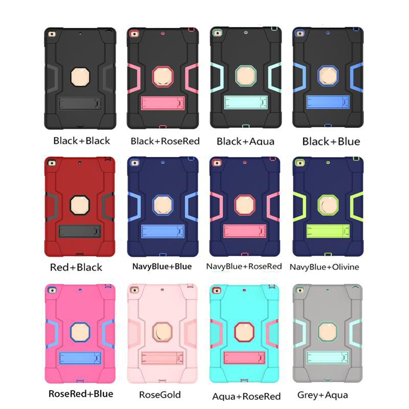 

Hybrid Robot Heavy Duty Kids Safe Case For iPad 5 Air2 10.5 10.2 ipad11 Mini123 45