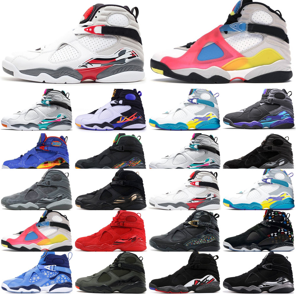 

Basketball Shoes Og Wholesale Men 8s Retro High Jumpman 8 Raid South Beach Black Bred Alternate Snowflake Valentines Day Aqua Ovo White Mens, #2 se white multicolor 40-47.jpg