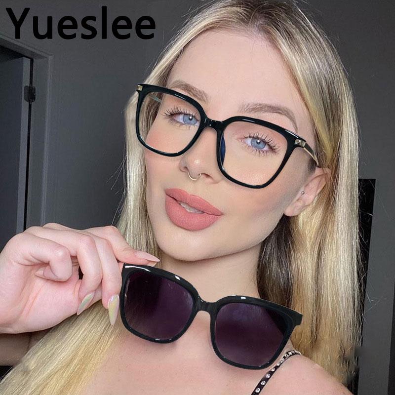 

Sunglasses 48302 Tr90 Magnetic Dual Purpose Anti Blue Light Polarized Glasses Frame Men Women Optical Fashion Computer Eyeglasses