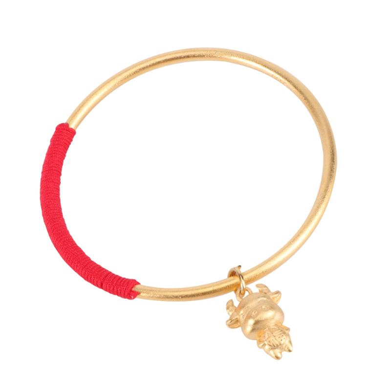 

1pc Animal Year Themed Bracelet Decor New Year Wrist Ring Red Rope Bracelet