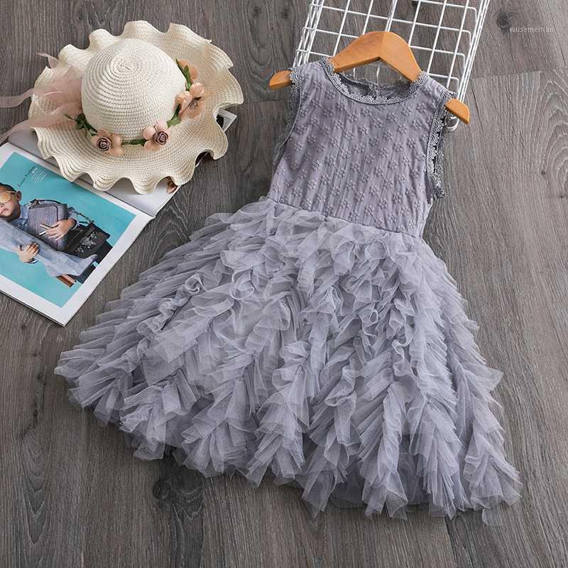 

Lace Princess Dress For Girls Dress Birthday Party Tutu Christmas Children Clothing Clothing Ball Gown Vestidos 3-8T1, As picture