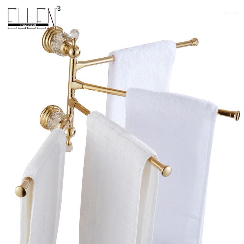 

crystal brass movable towel holder bath towel rack Bathroom Accessories bath hardware EL7024DH1, Chrome