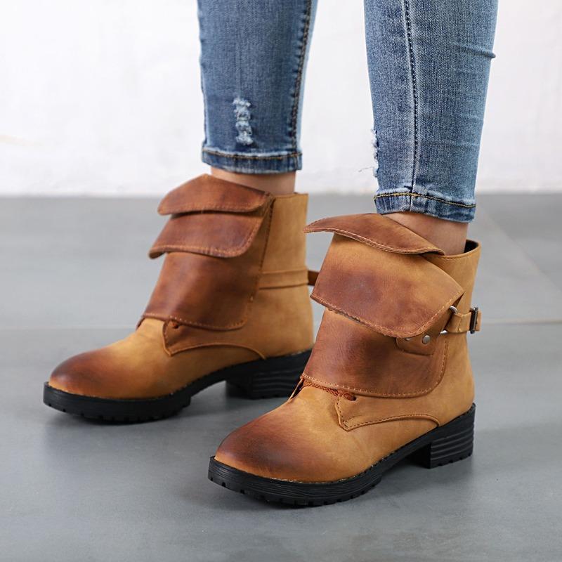 

New European and American Women's Short Boots Fashion Women's Plus Size Boots Hot Style 01, Black