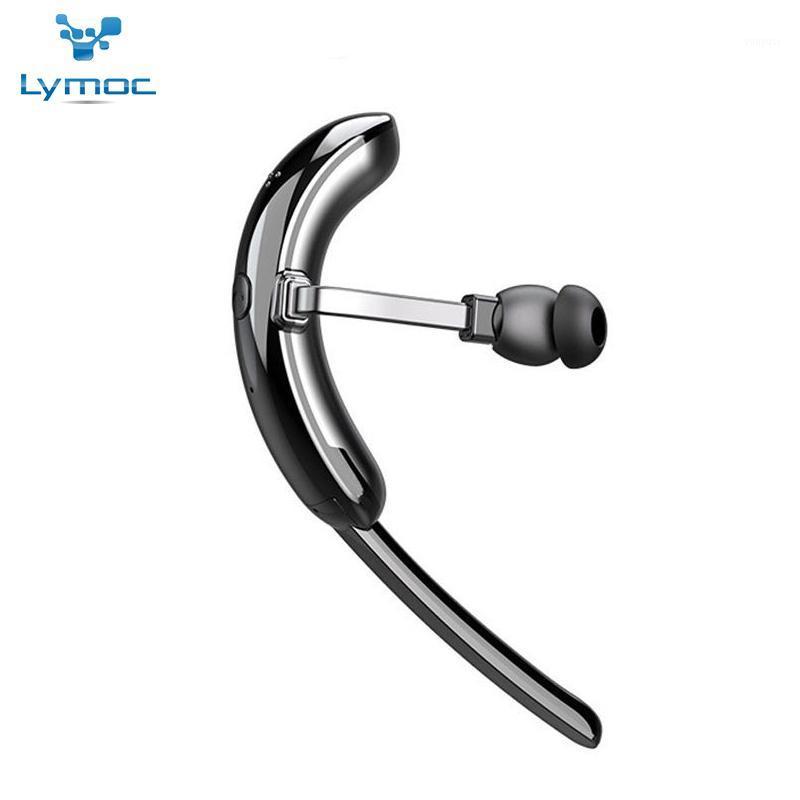 

LYMOC Hacker Bluetooth Headsets 5.0 Touch Control Ear Hook Wireless Earphones Retractable Earbuds HD w/Mic Stereo Phone Call1, Black