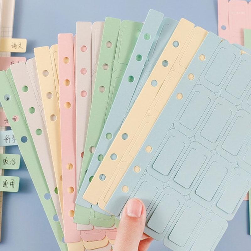 

5pcs/Lot Mini Paper Index Bookmarks Tabs Page Markers A5/A6 6Hole Portable Inner Book Notes Stationery School Office Supplies1