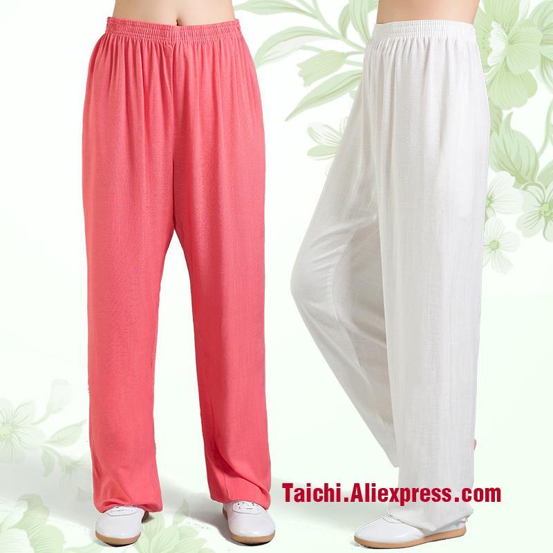 

Linen Tai Chi Pants Wu Shu Pants ,Yoga 9 color,-XXXL1, White