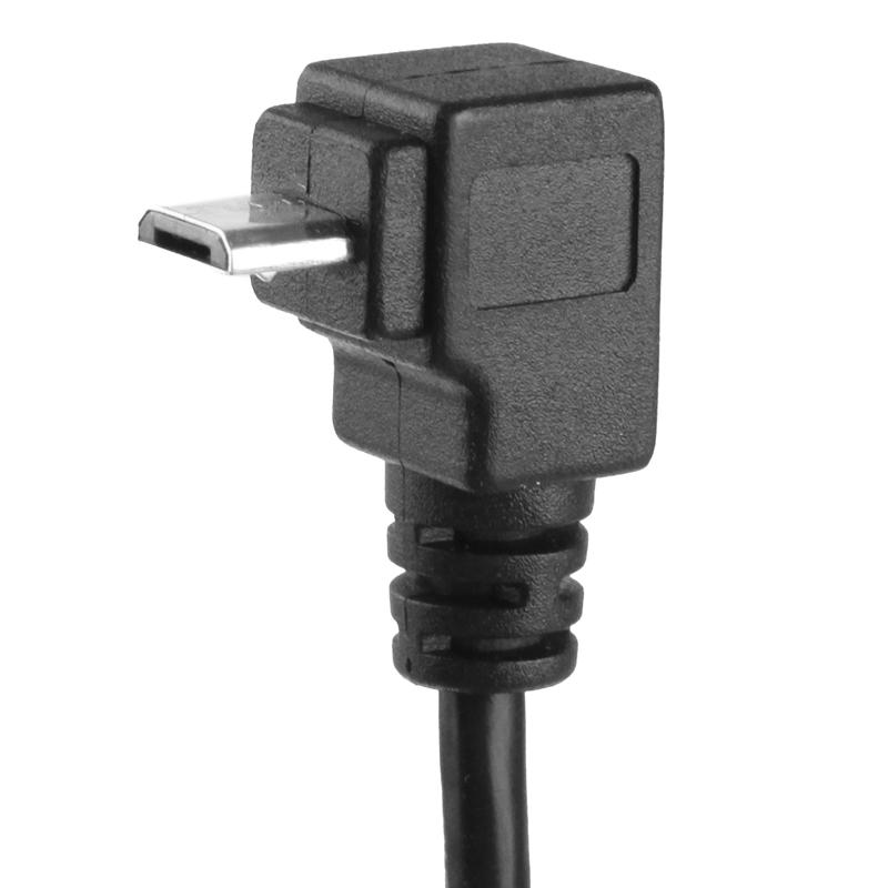 

90 Degree Micro USB Male to Micro USB Female Adapter Cable Length 25cm