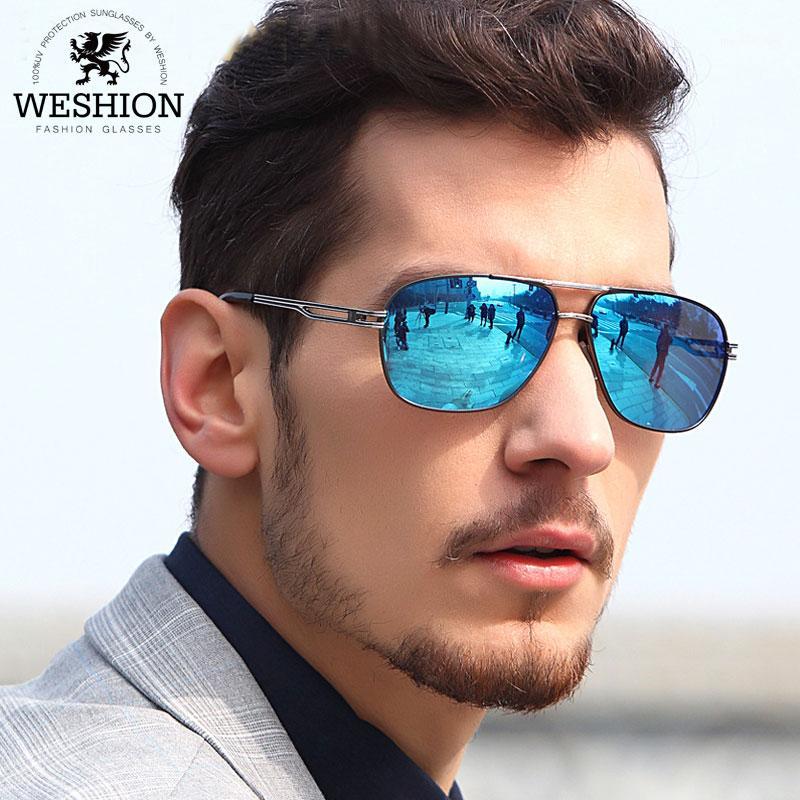 

WESHION Oval Sunglasses Men Polarized Pilot Vintage Brand Retro Shades Classic Driving Sun Glasses 2020 UV400 Zonnebril Mannen1