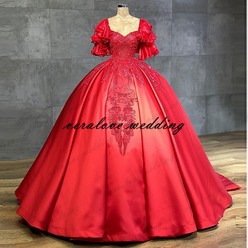 

robes de soiree Red Ball Gown Prom Dress Sweetheart Appliques Lace Middle East Evening Party Gowns Long vestidos de gala, Dark navy