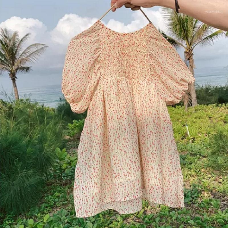 

2020 Summer New Arrival Girls Fashion Flroal Chiffon Dress Kids Princess Dresses Girl Dress1, As pic