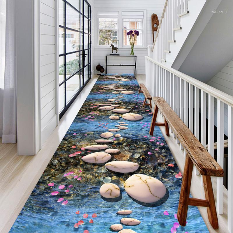 

Cobblestone 3D Printing Hallway Carpet Soft Flannel Kids Bedroom Mat/Rug Modern Home Area Rugs Corridor Carpets for Living Room1, Ert14