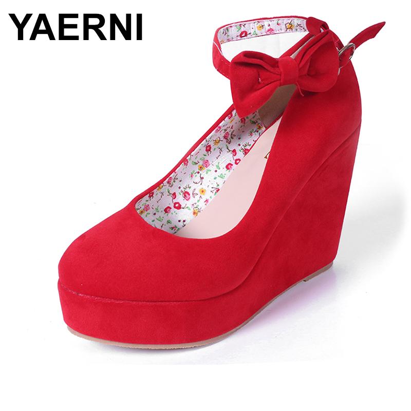 

YAERNIWomen's high-heeled shoes plus size platform shoes women's women's wedding shoesE1279, Black