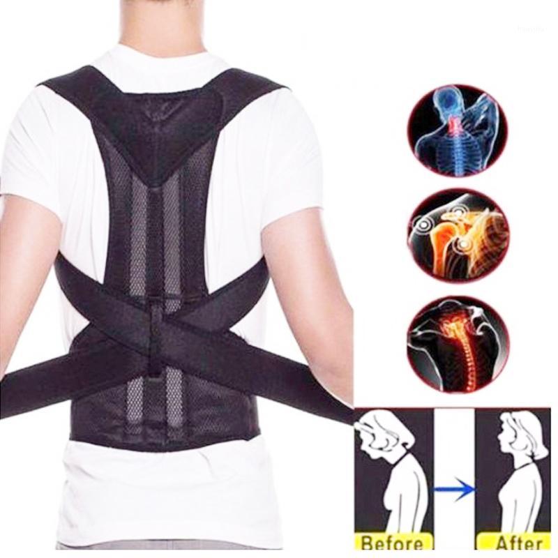 

Back Posture Corrector Shoulder Lumbar Brace Spine Support Belt Adjustable Adult Corset Posture Correction Belt Body Health Care1, Black