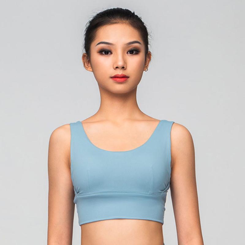 

2021 New Bare Back Ballet Dress for Women Tops HC9018A101 Speed Dry Yoga Fitness Leotard for Practise Latin Dance Costume, Blue