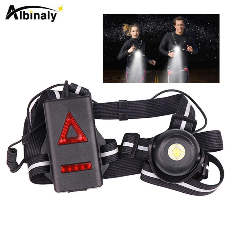 

Super bright LED Chest light LED 2 lighting modes With Red tail warning light Built-in rechargeable lithium battery1