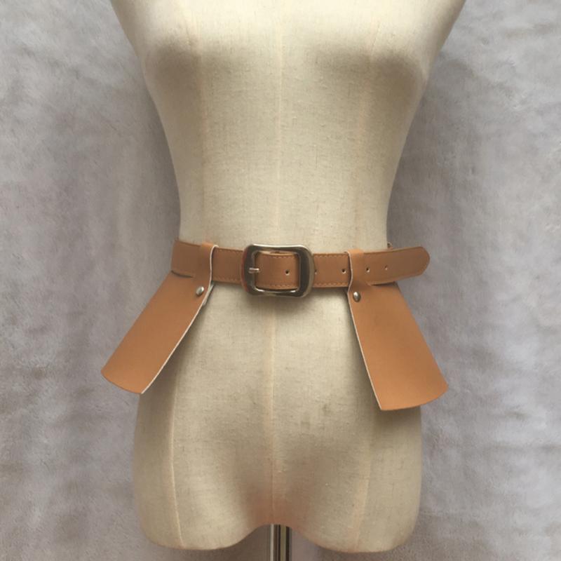 

Leather Waist Belts Women Lady Square Buckle Wide Belt Bow Wide Harness Dress Adornment For Women Waistband Apparel Accessories, White