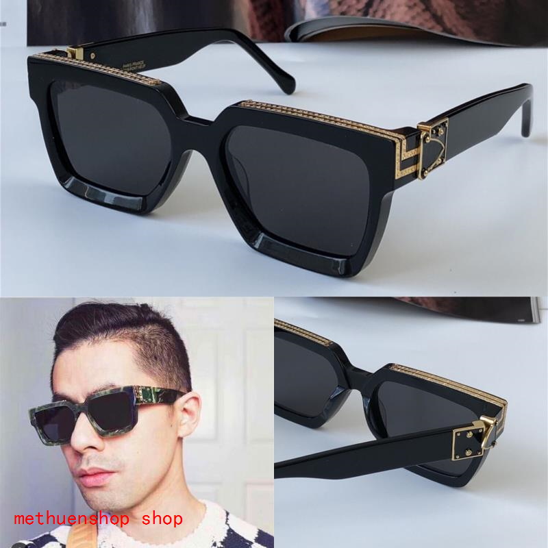 

96006 Quality Square Sunglasses Shiny Men Millionaire New Lens Gold 1165 Vintage UV400 Summer Style Laser Top Frame 2lFau Design QYNF Gpfup