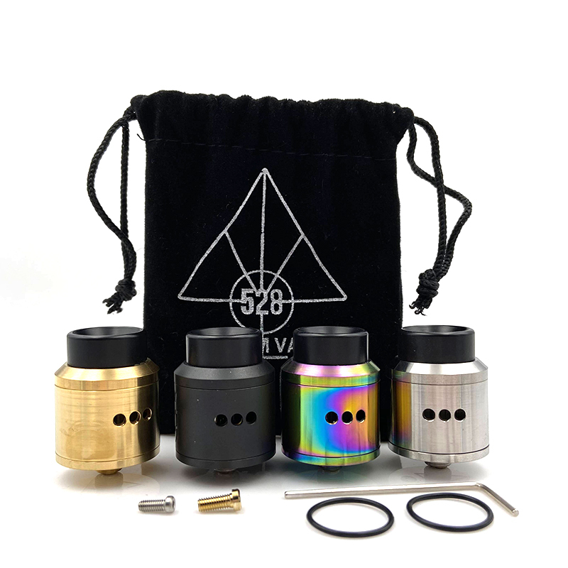 

Best Price Goon 528 RDA 25mm Customs Vape with Resin 810 Drip Tip E Cigarette Atomizers Vaporizer Peek Insulater Vaporizer Tank
