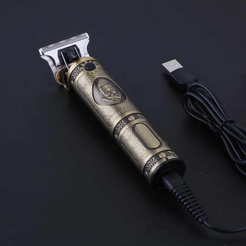 

usb electric hair clipper for bald head flat head plane oil trimmer short hair man electric clipper haircut tool
