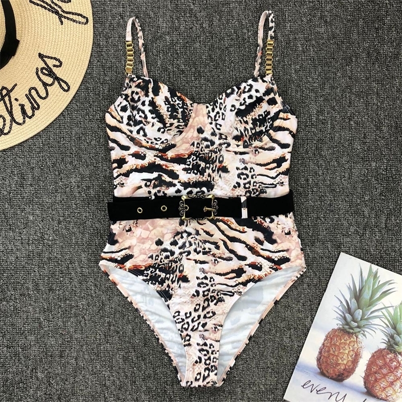 

Chain Black Swimsuit one piece Bathing suit Brazilian Bikini Mujer Belt High cut Swimwear Women push up Monokini Y200824, 5469 no 6