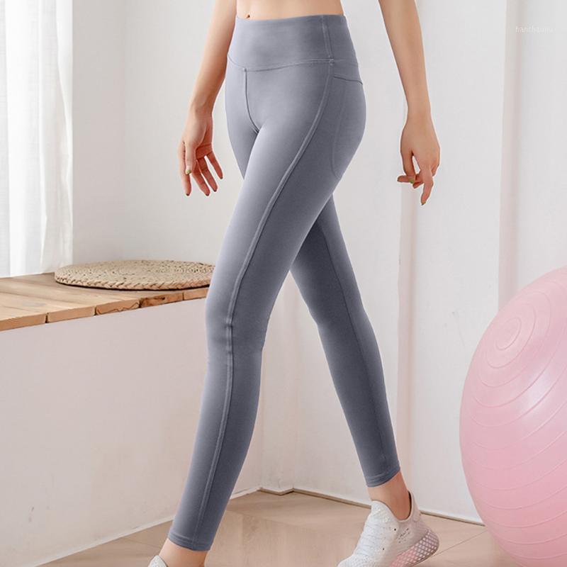 

SAGACE Ladies Solid Color Seamless Stretch Pants Yoga Athletic Pants Casual Sports Fitness Running Yoga Trousers1, Pk