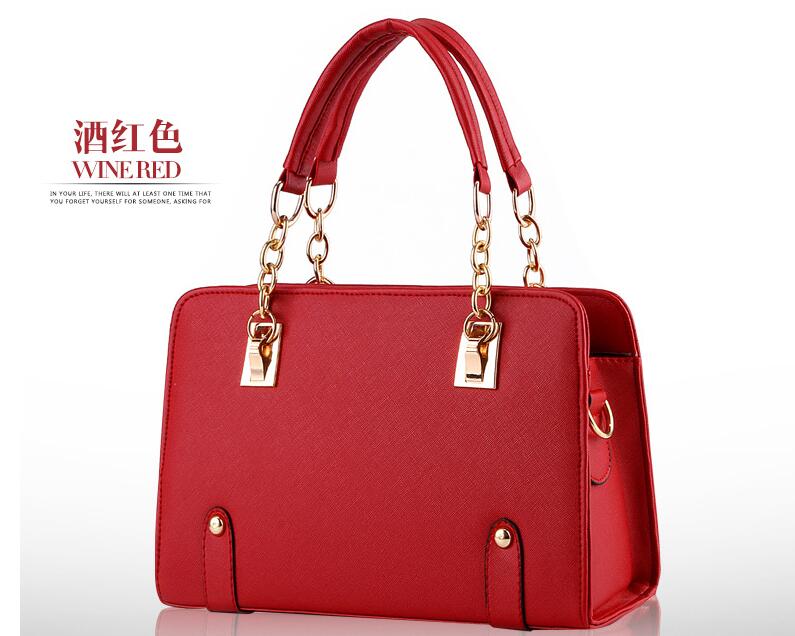 

Best price High Quality women Ladies Single handbag tote Shoulder backpack bag purse wallet 08, Red