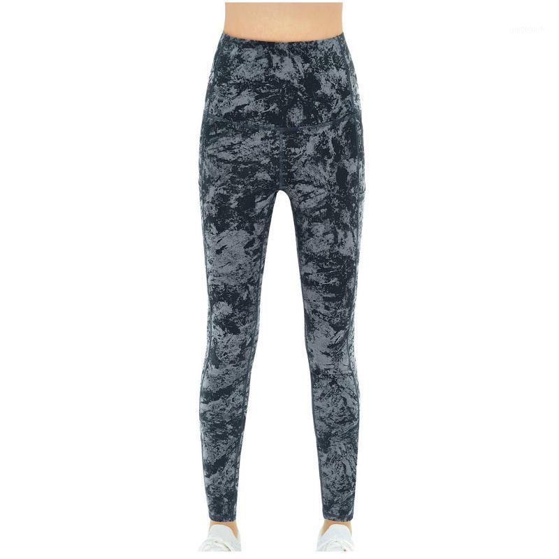 

High waist Womens Stretch Yoga Leggings Fitness Running Gym Sports Full Length Pockets Active Pants Fitness Sports Tights Pants1, Gray