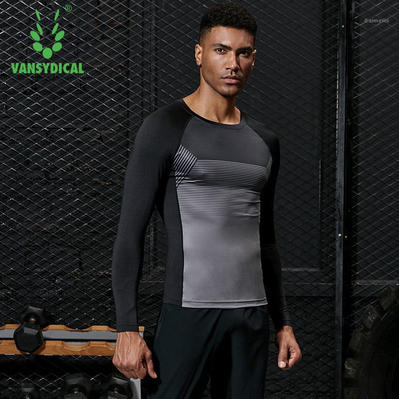 

Vansydical Mens Gym Tops Compression Shirts Tank Top Bodybuilding Shirts Fitness Workout Running Crossfit Long Sleeve T-shirts1, Mbf9021