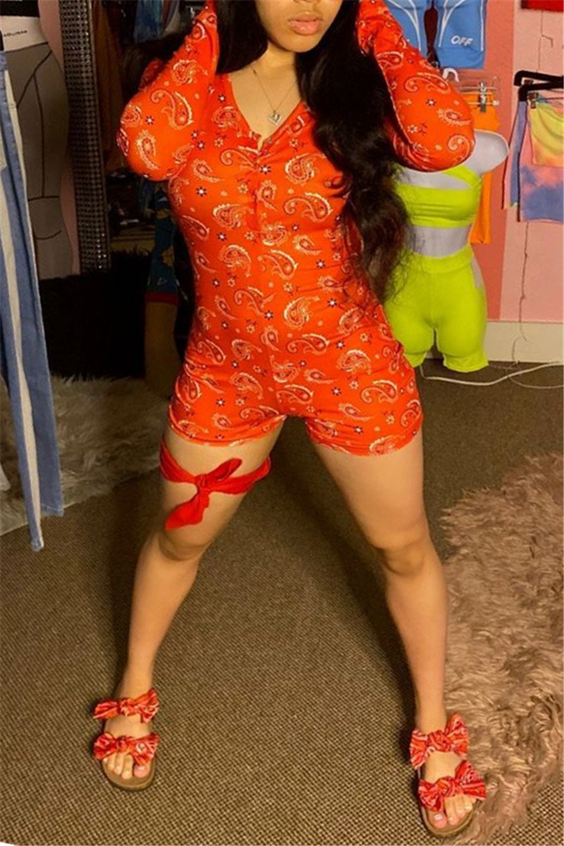 

Newest Arrival Women Fall Sleepwear Romper Floral Jumpsuit Female Long Sleeve Tight Elastic Home Gym Wear Sleep Homewear, Blue