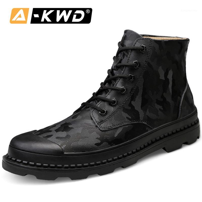 

New Fashion Men Winter Boots With Fur Lace-up Arbeitsschuhe Shoes Men Winter High Top Tooling Shoes Single Ankle Boots 38-461, Black-single