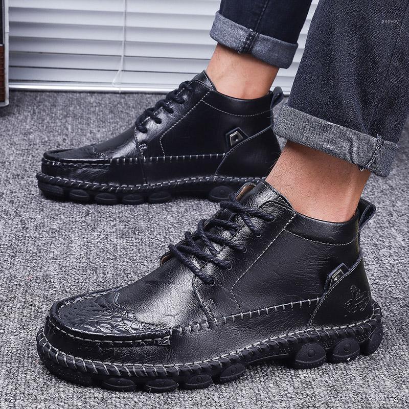 

fashion sale Mens sneaker breathable for hot spring new leisure leather sports 2020 casual male mens black sport footwear man1