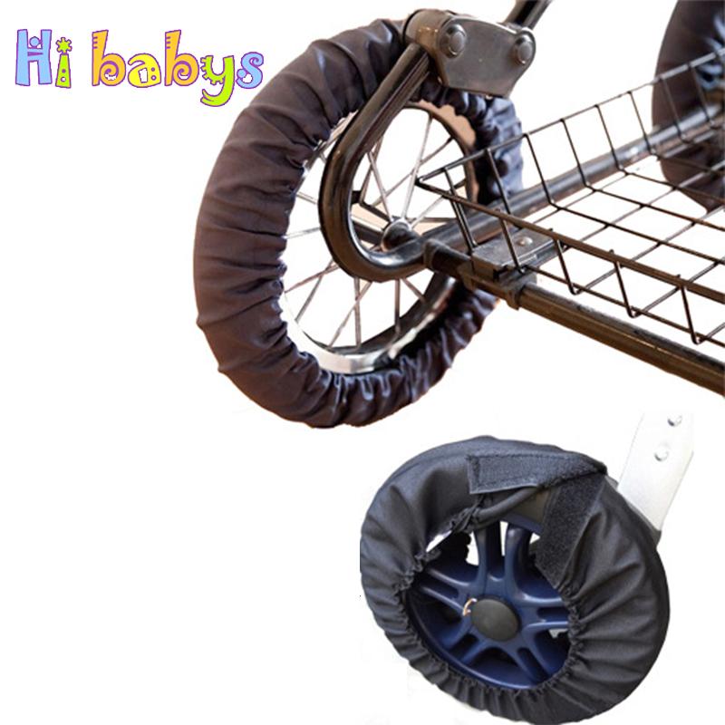 

4pcs Baby Stroller Wheel Covers Dust Bags Organizer Stroller Accessories Dustproof Cover Protective Floor High Quality Anti dust