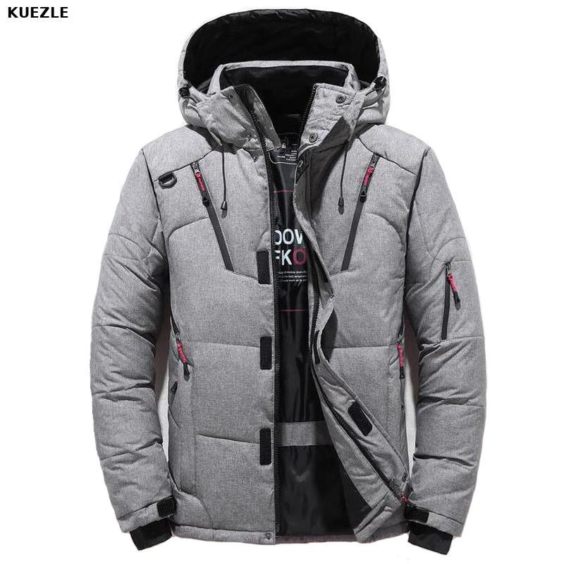 

parka jacket Winter Jacket Men Casual Down Warm Hooded Coats Mens Fashion Outwear Casual Windbreaker Thicken Parkas Casaco Black