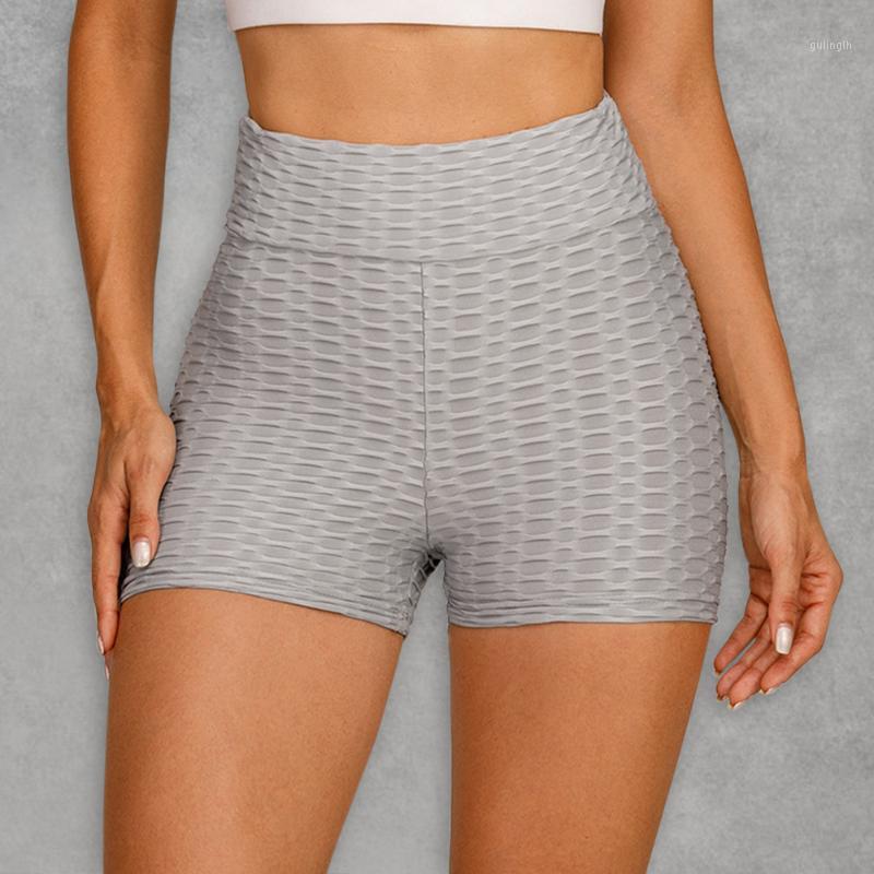 

Breathable Solid Yoga Shorts Summer Running Cycling Women High Waist Quick Dry Gym Workout Sport Shorts Sportswear1, Gray