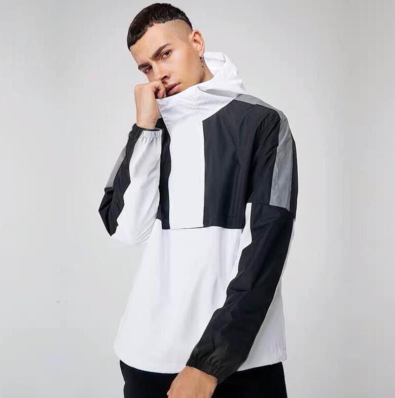 

High Quality Mens Design Jacket Coats with Letters Winter Men Windbreak Hoodies Casual Jacket New Fashion Breathable Coat Size M-4XL, Black