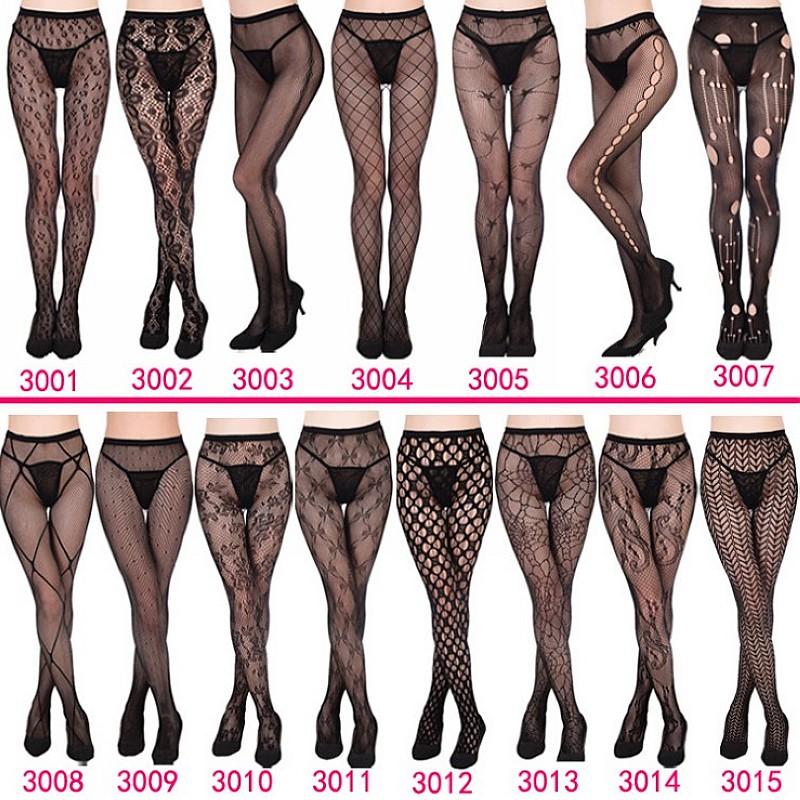 

Womens Sexy Fishnet Tights Jacquard Weave Seamless Pantyhose Yarns Garter Grid Fish Net Stockings Hose Sexy Lingerie Collant, 3028