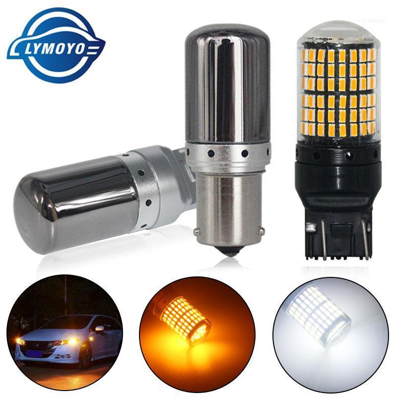 

Emergency Lights 10PC CanBus S25 1156 BA15S P21w BAU15S PY21w T20 7440 W21W LED Bulbs 3014 144smd Error Free Turn Signal Brake Lamp1