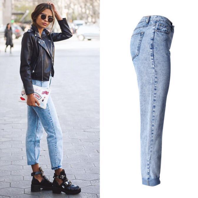 

Vintage Mom for High-waisted Women Denim Boyfriend Girlfriend Fashionable Ladies Loose Pants Female Straight Jeans 2021 0vnx, Blue