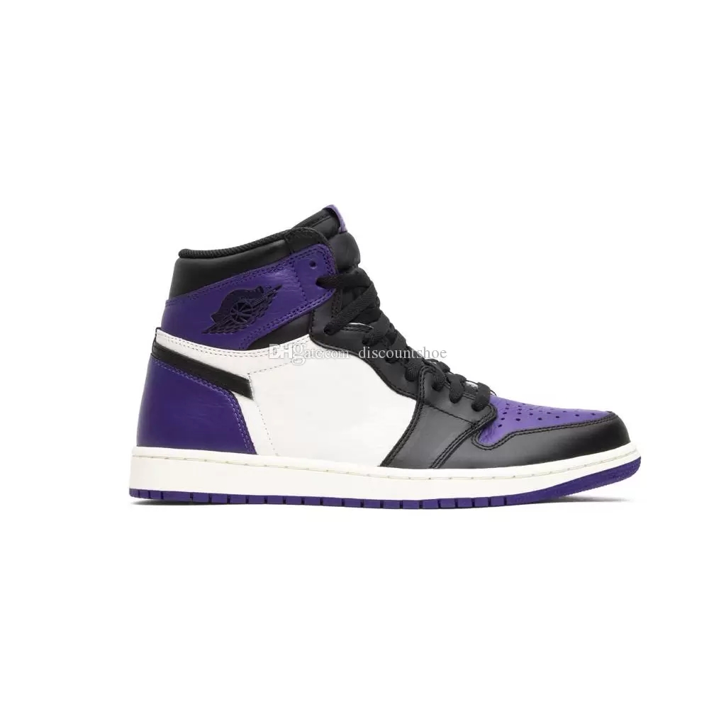 

jumpman 1 High OG Court Purple Basketball Shoes 1s Men Women Sneakers High quality SKU:555088 501 (Delivery within 24 hours), Sku 554724 132