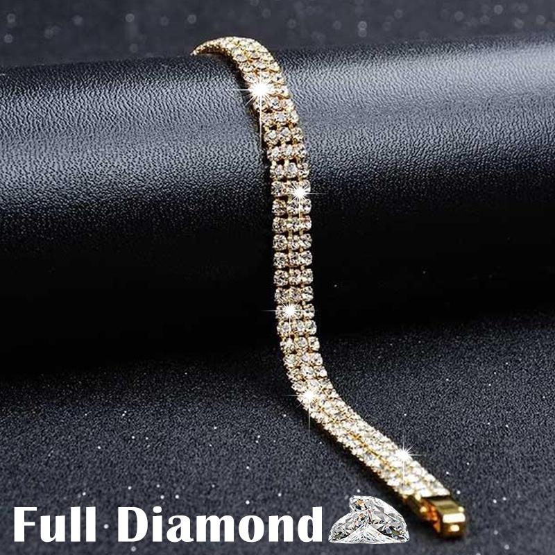 

Luxury Cubic Zirconia Tennis Bracelets Iced Out Chain 2020 Crystal Wedding Bracelet for Women Men Retractable Bracelet Jewelry