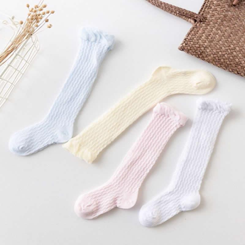 

Boys Girls Knee High Socks Cute Long Tube Kids Sokken Summer Baby Knee Socks Cotton Mesh Ordinary Unisex Beikinyuans1, Gray mesh knee