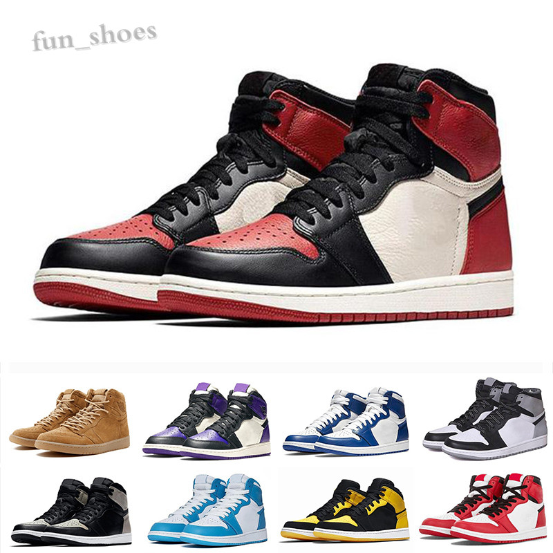 

Mens 1 OG Shoes Bd Mid Bred Multi Color Gym Red Chicago Black Toe Athletics Sneaker Top 1s Trainers Mens Designer Shoes SG07, Black;brown