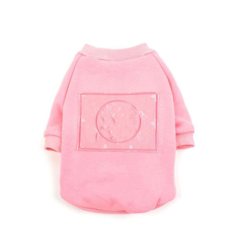 

Classic Embroidery Pets Hoodies Fashion Thicken Designer Bichon Cotton Shirts Winter Warm Schnauzer Jacquard Costumes Apparel, As pic