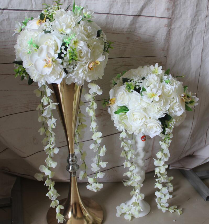 

SPR!!Free shipping!10pcs/lot wedding road lead artificial flower ball wedding table flowers centerpiece flower balls decoration