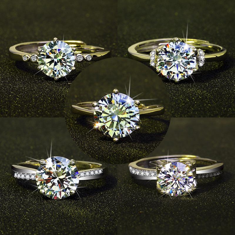 

Wedding Rings Classic White Gold Plated Round Cut Zircon Ring Bridal Band Engagement Jewelry Promise For Women Lover Gift