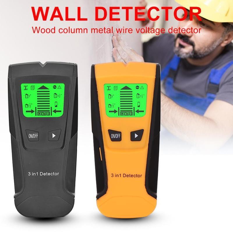 

3 In 1 Metal Detector Find Metal Wood Studs AC Voltage Live Wire Detect Wall Scanner Electric Box Finder Wall Detector1