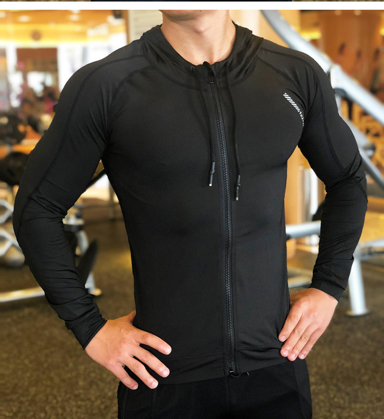 black jogging jacket